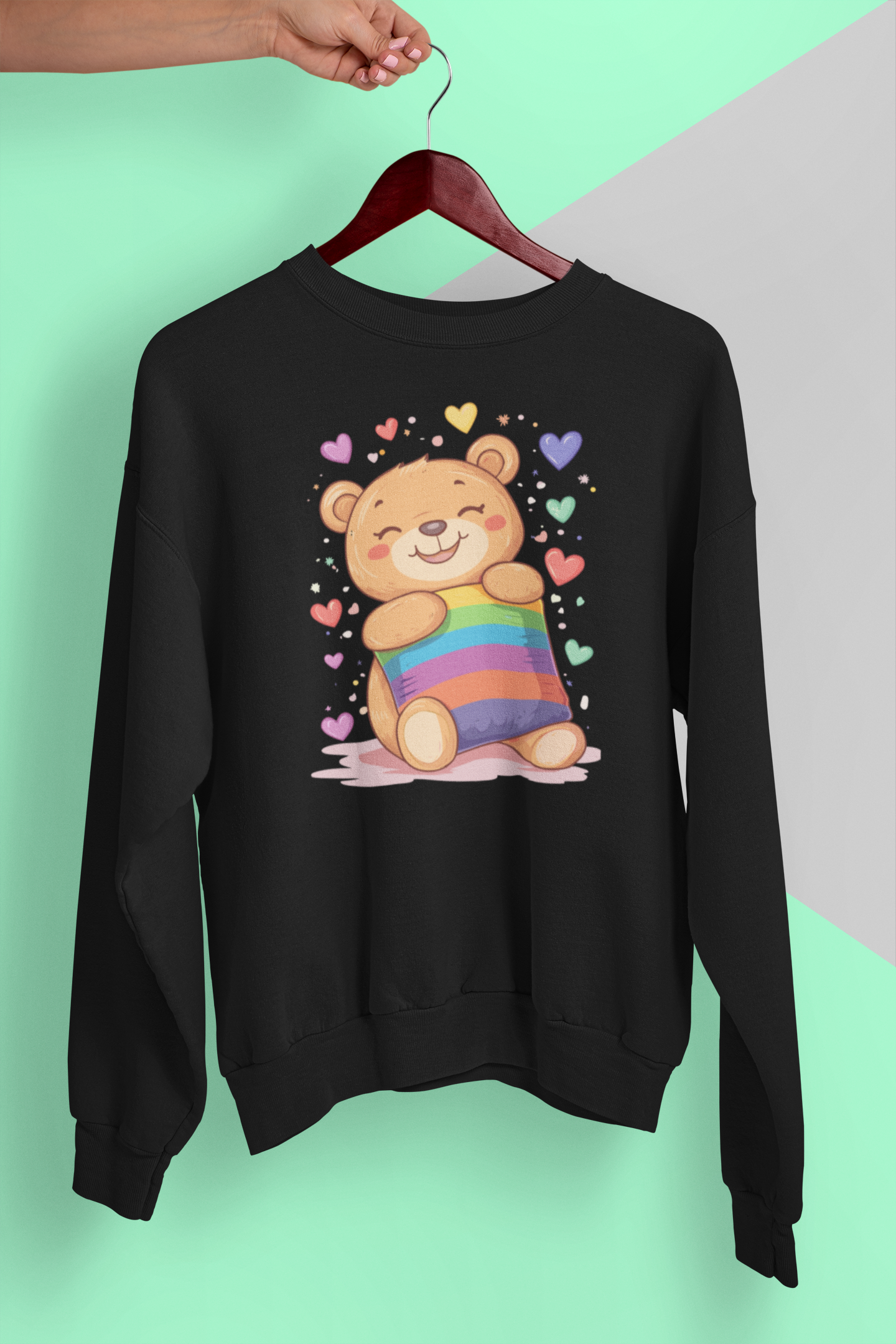 Rainbow Cuddle Bear