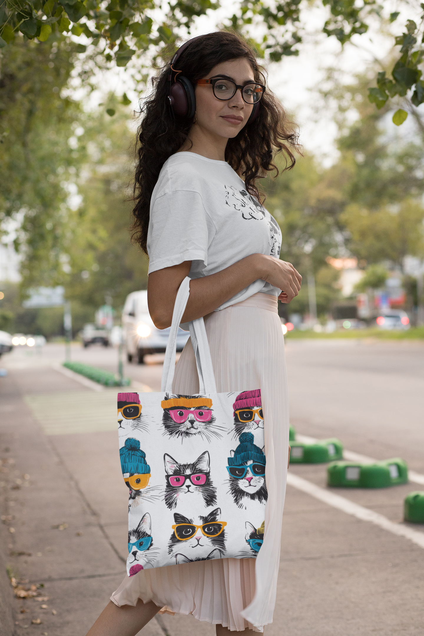 Cats Sunglasses Bag (All Over Print)