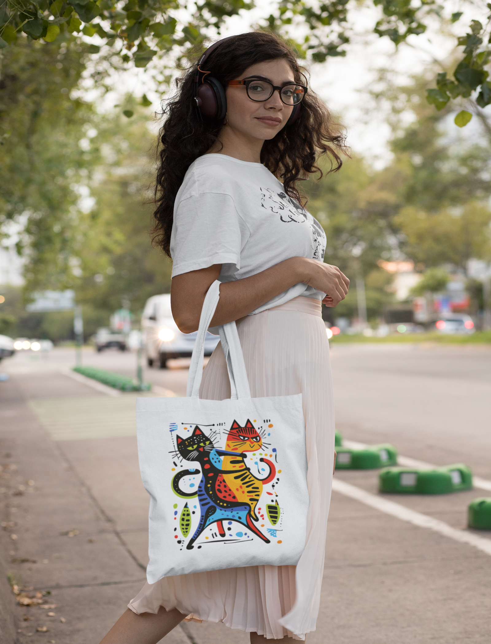 Handbag cat