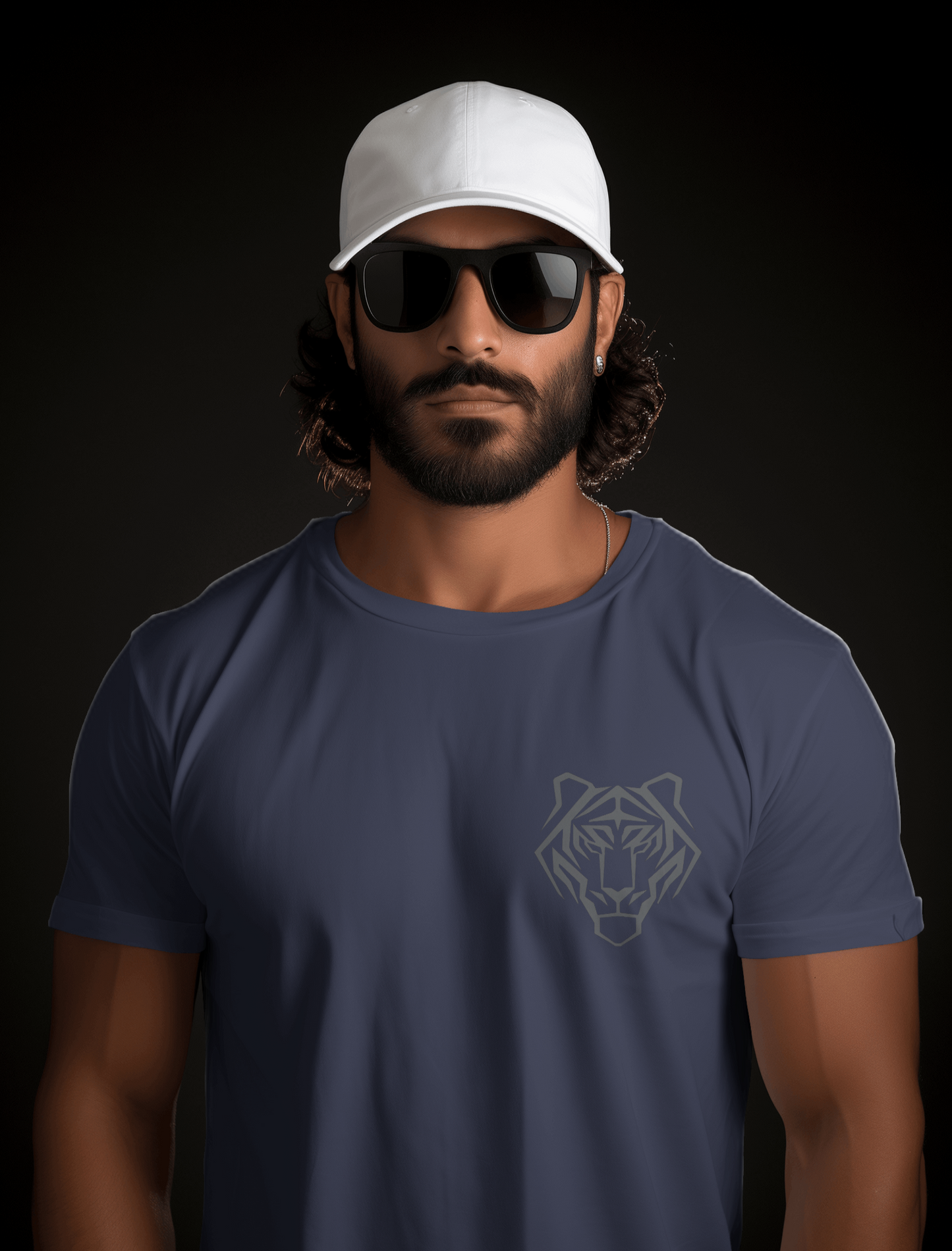 Tiger Heart Navy Blue