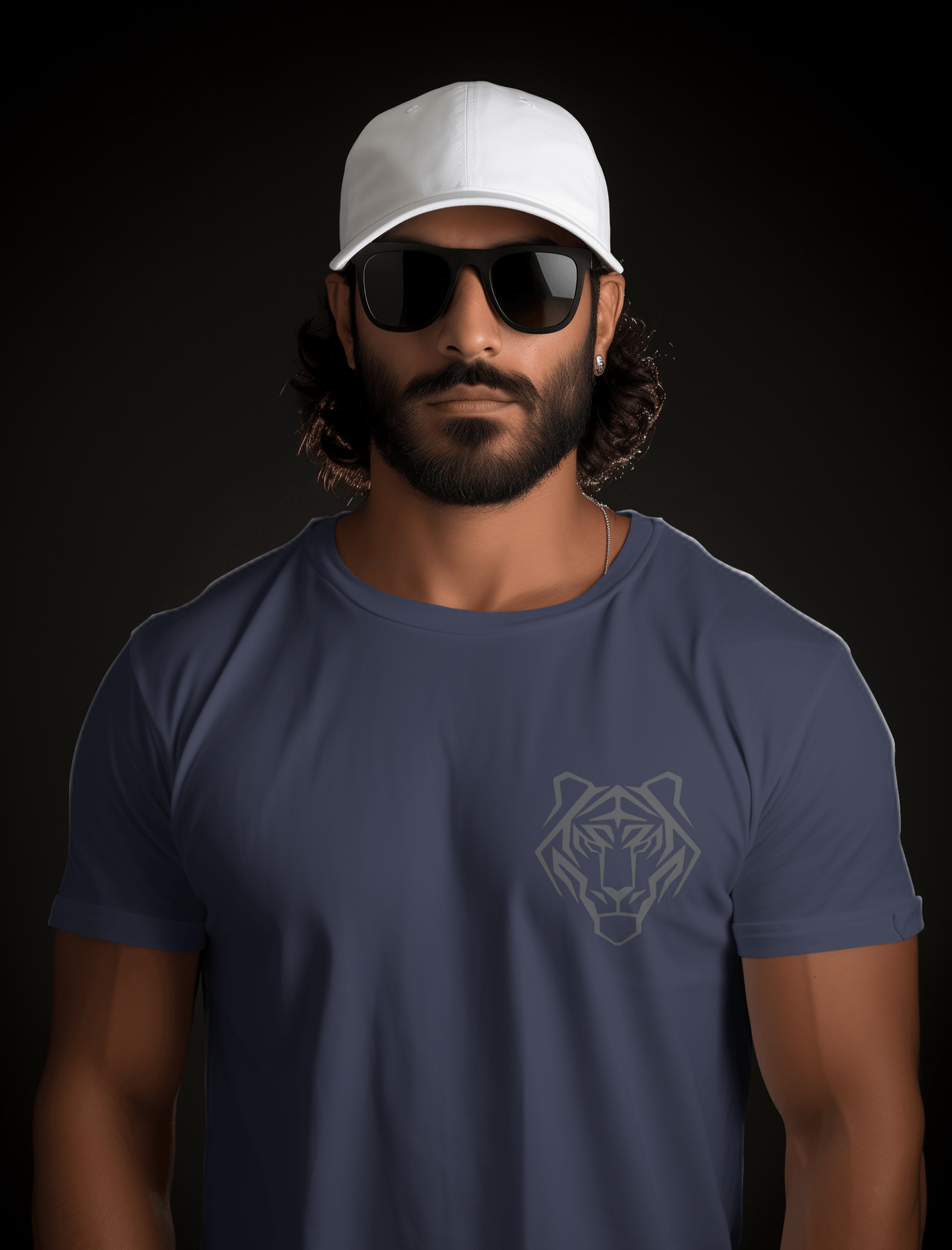 Tiger Heart Navy Blue