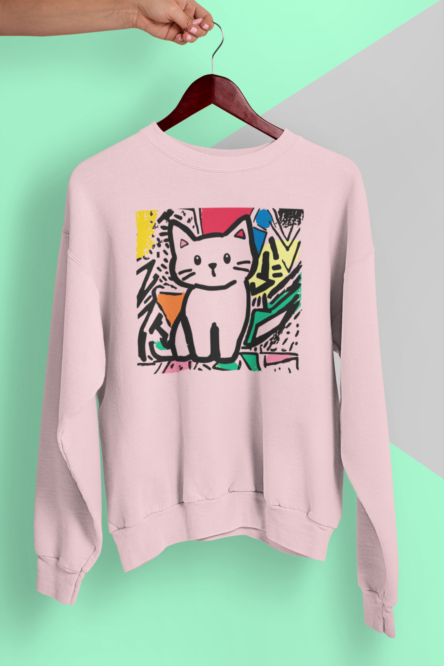 Cat Abstract Art