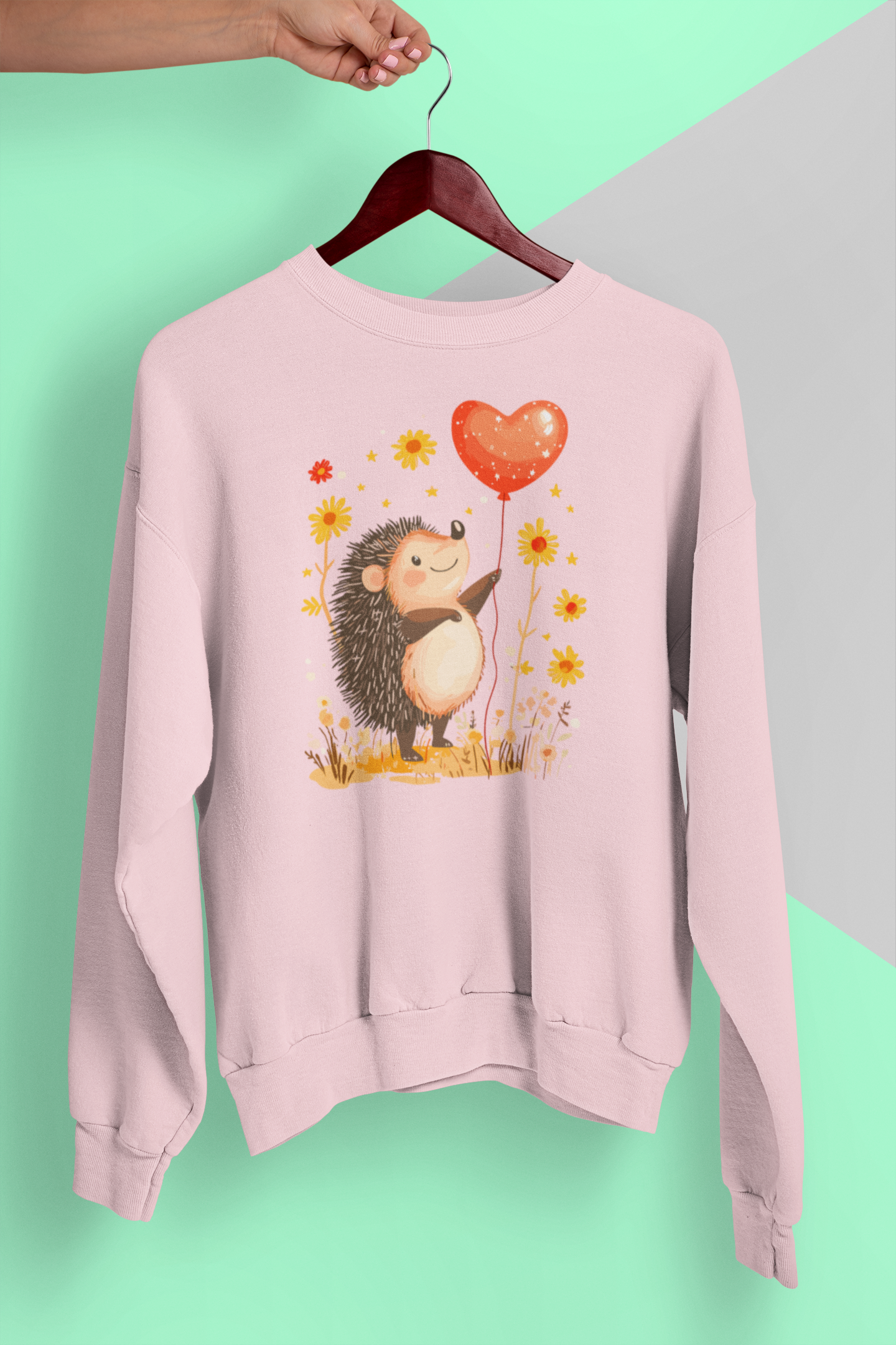 Heart Balloon Hedgehog