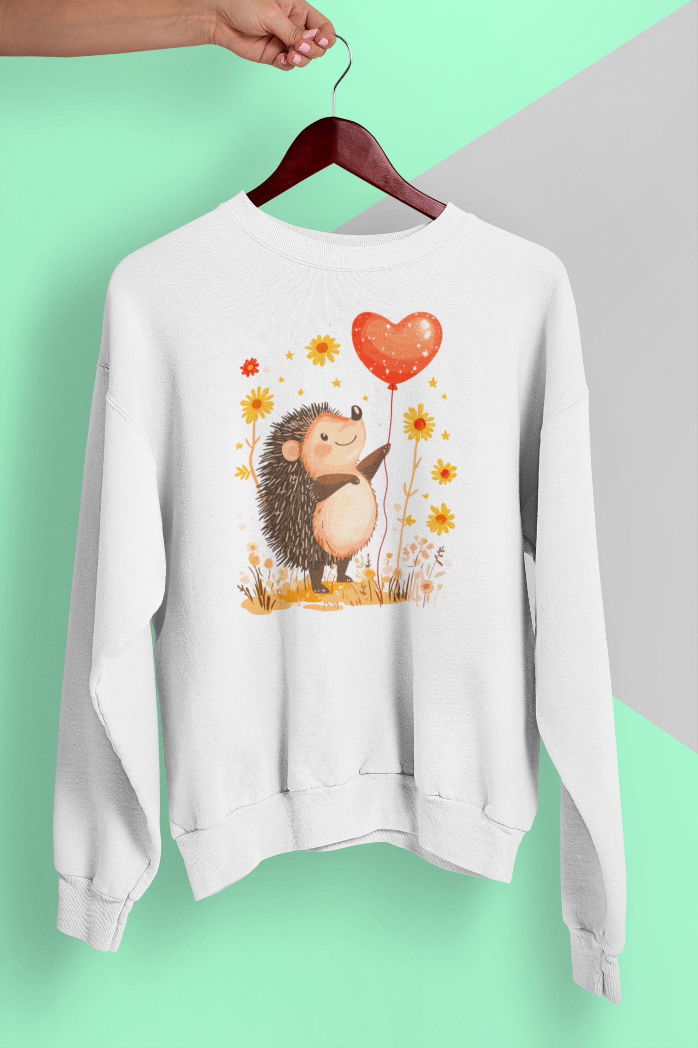 Heart Balloon Hedgehog