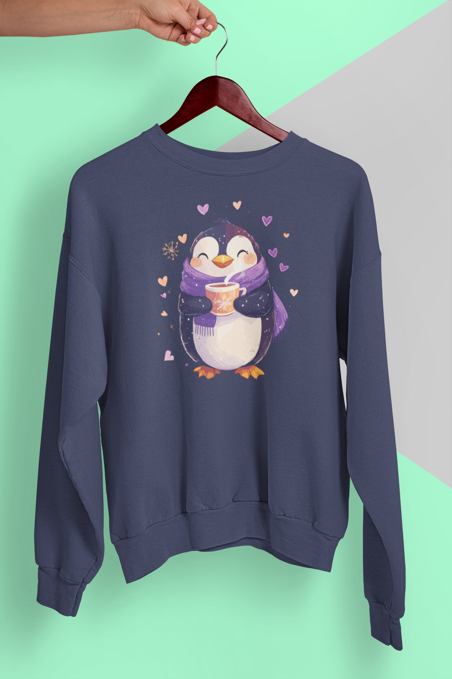 Cozy Penguin Sips