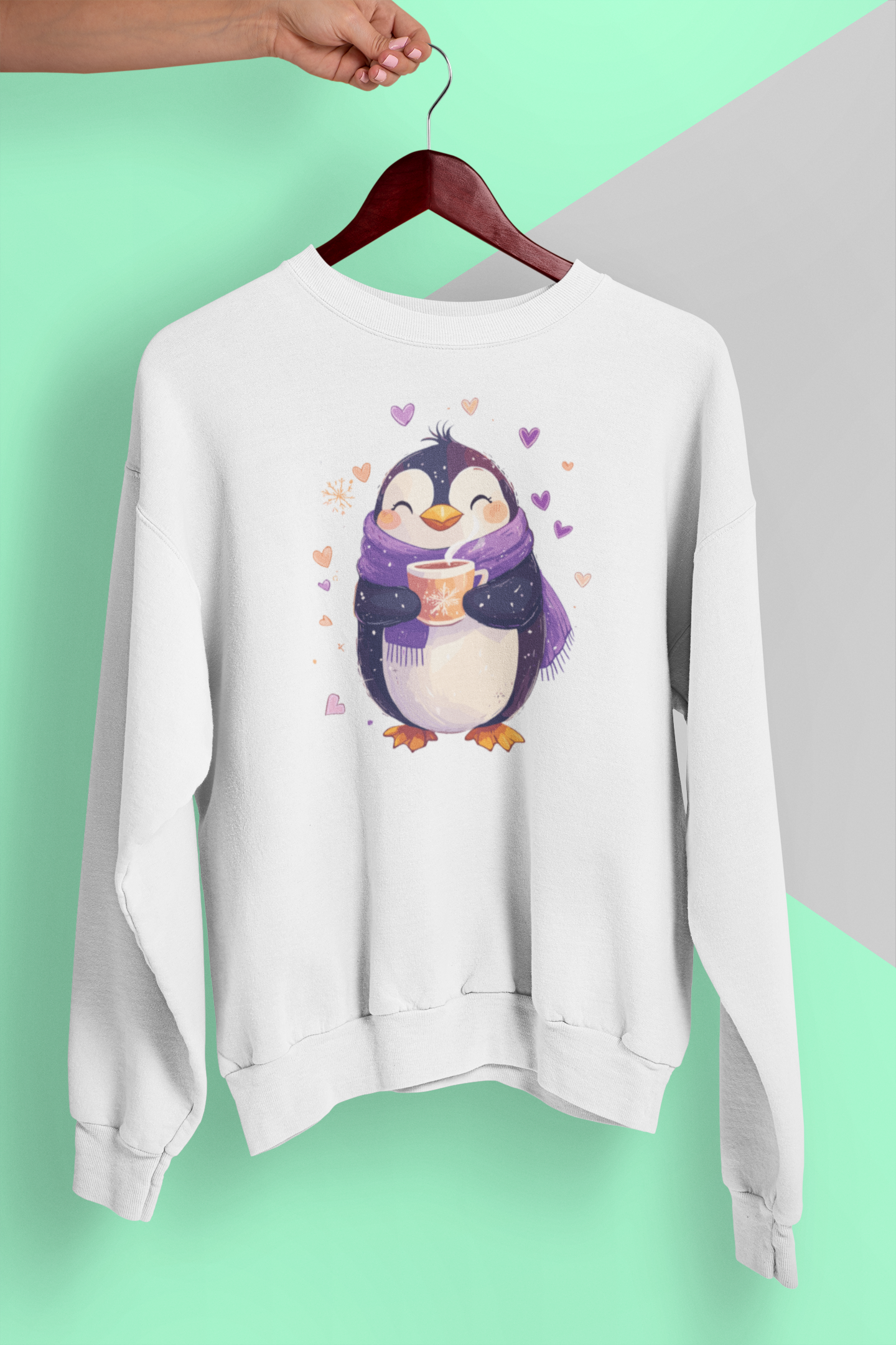 Cozy Penguin Sips