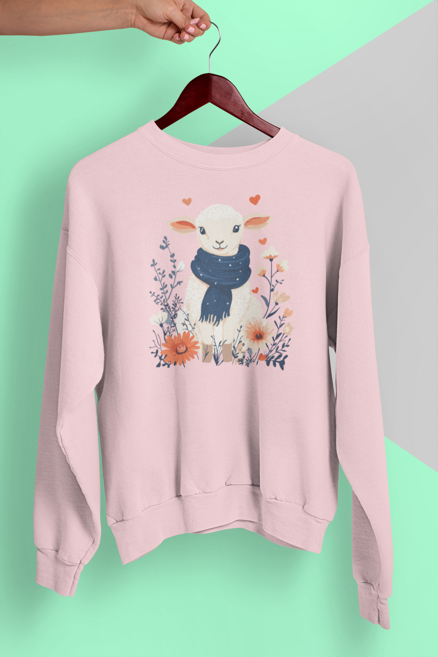 Cozy Lamb in the Meadow