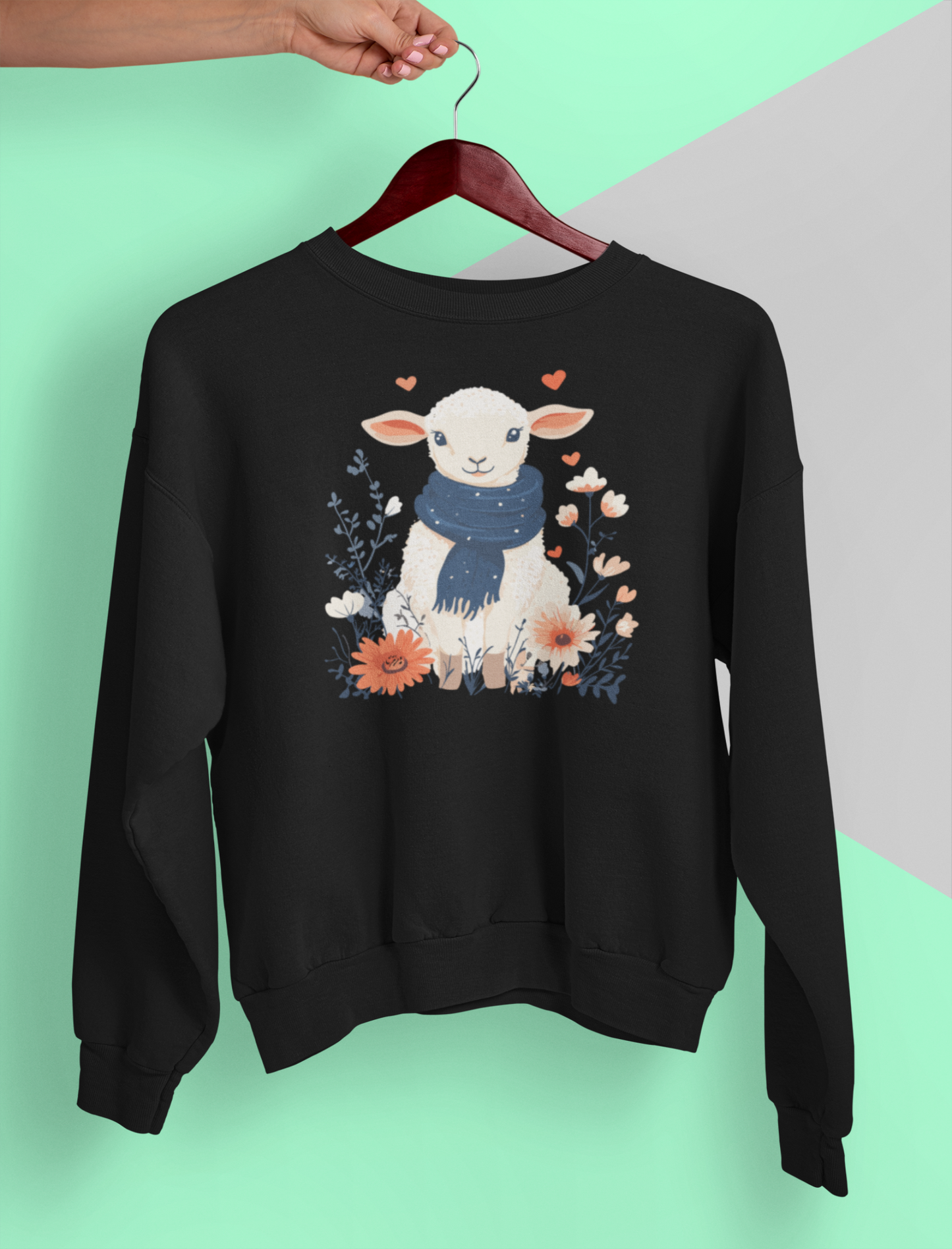 Cozy Lamb in the Meadow