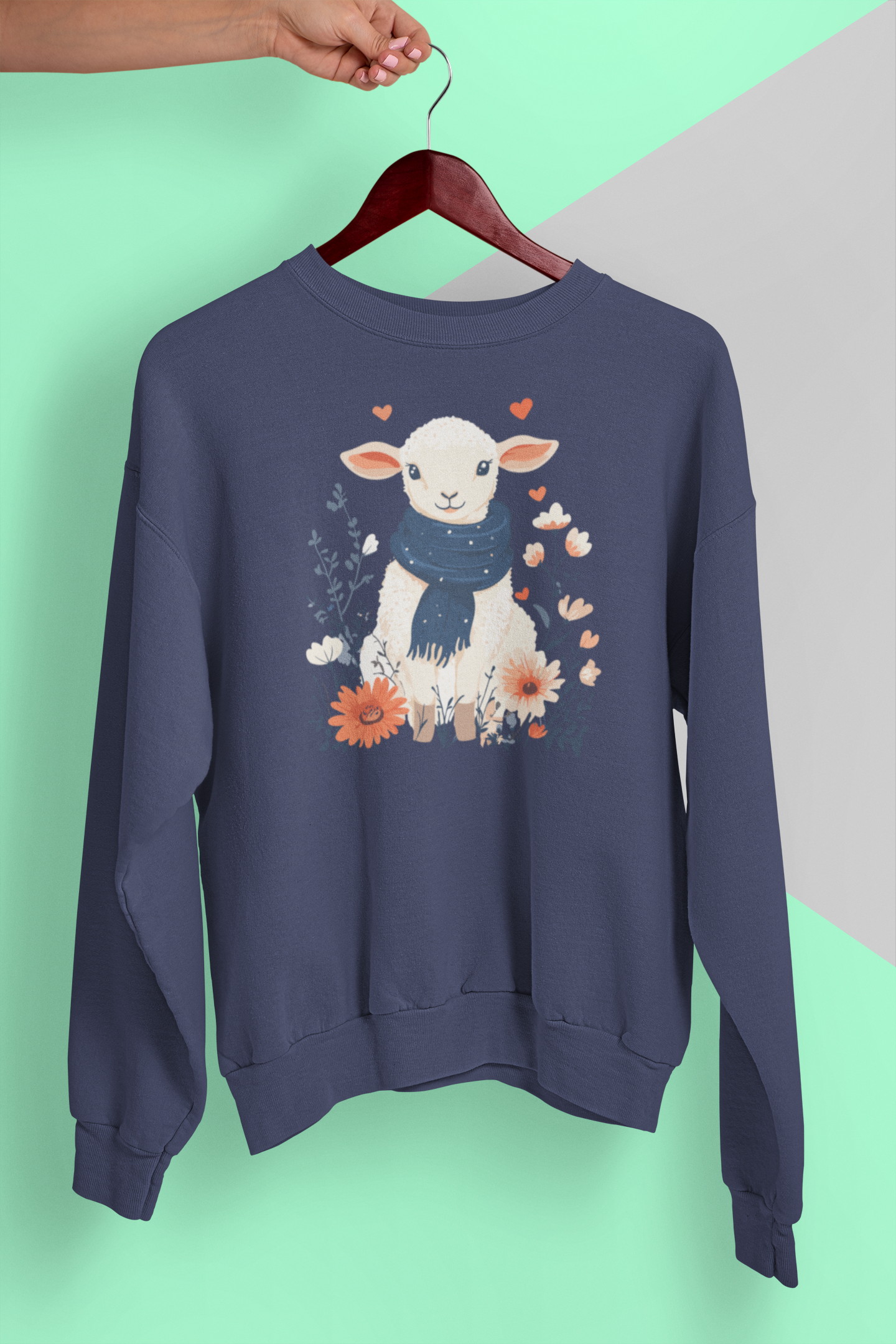 Cozy Lamb in the Meadow