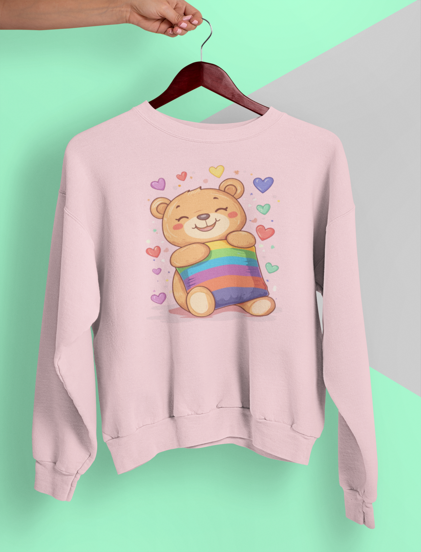 Rainbow Cuddle Bear