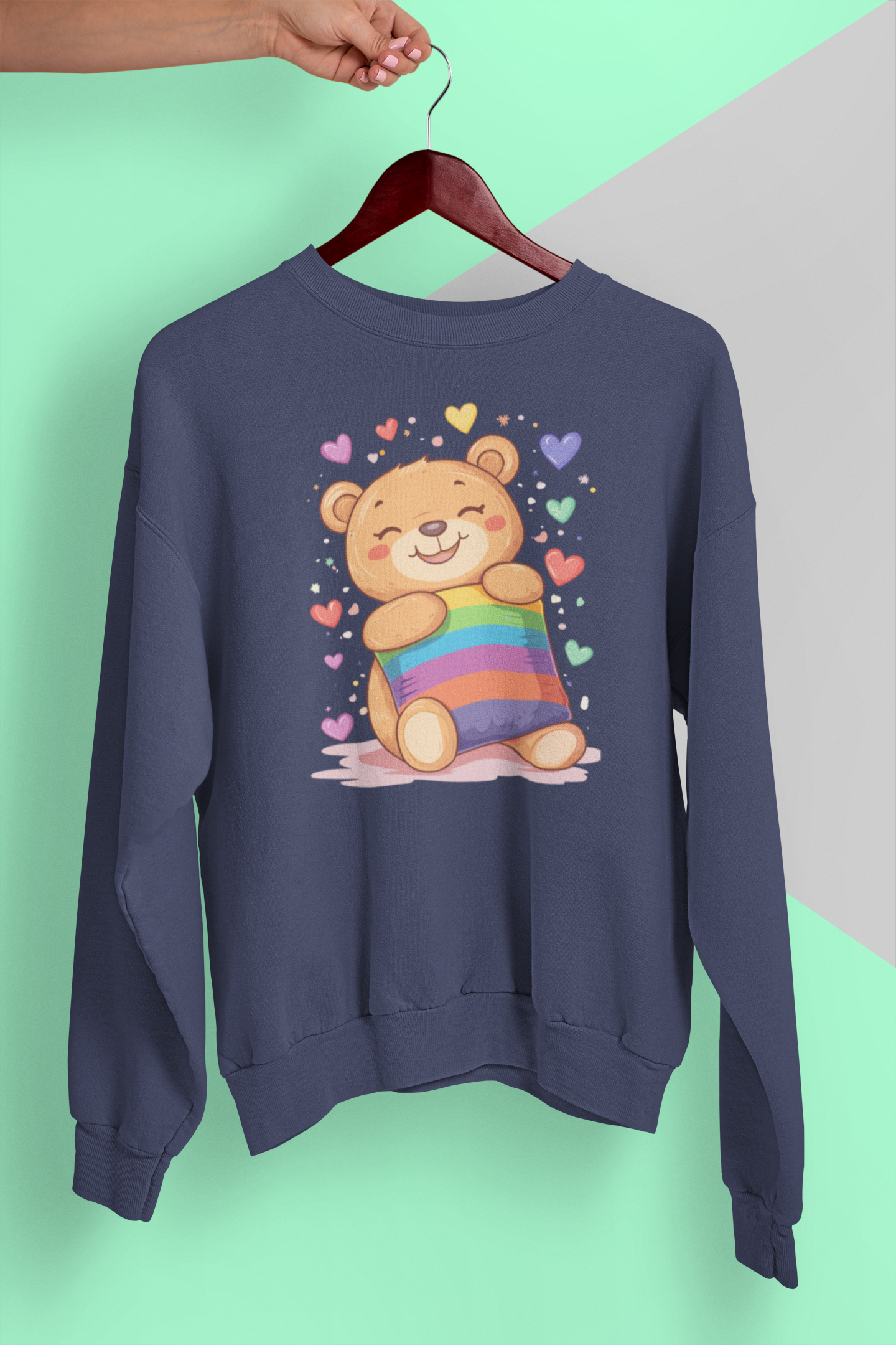 Rainbow Cuddle Bear