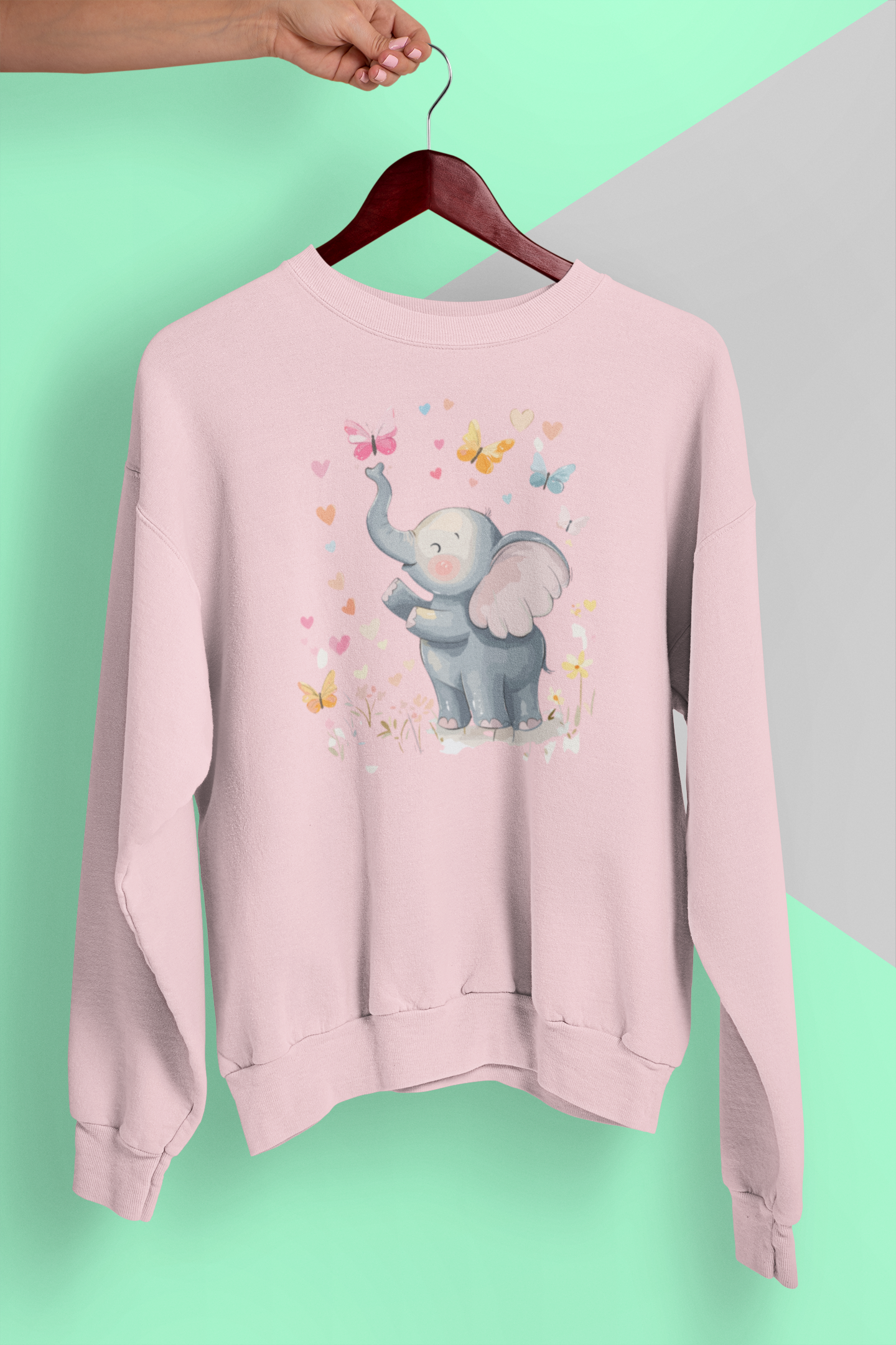 Elephant's Butterfly Bliss( Watercolors)