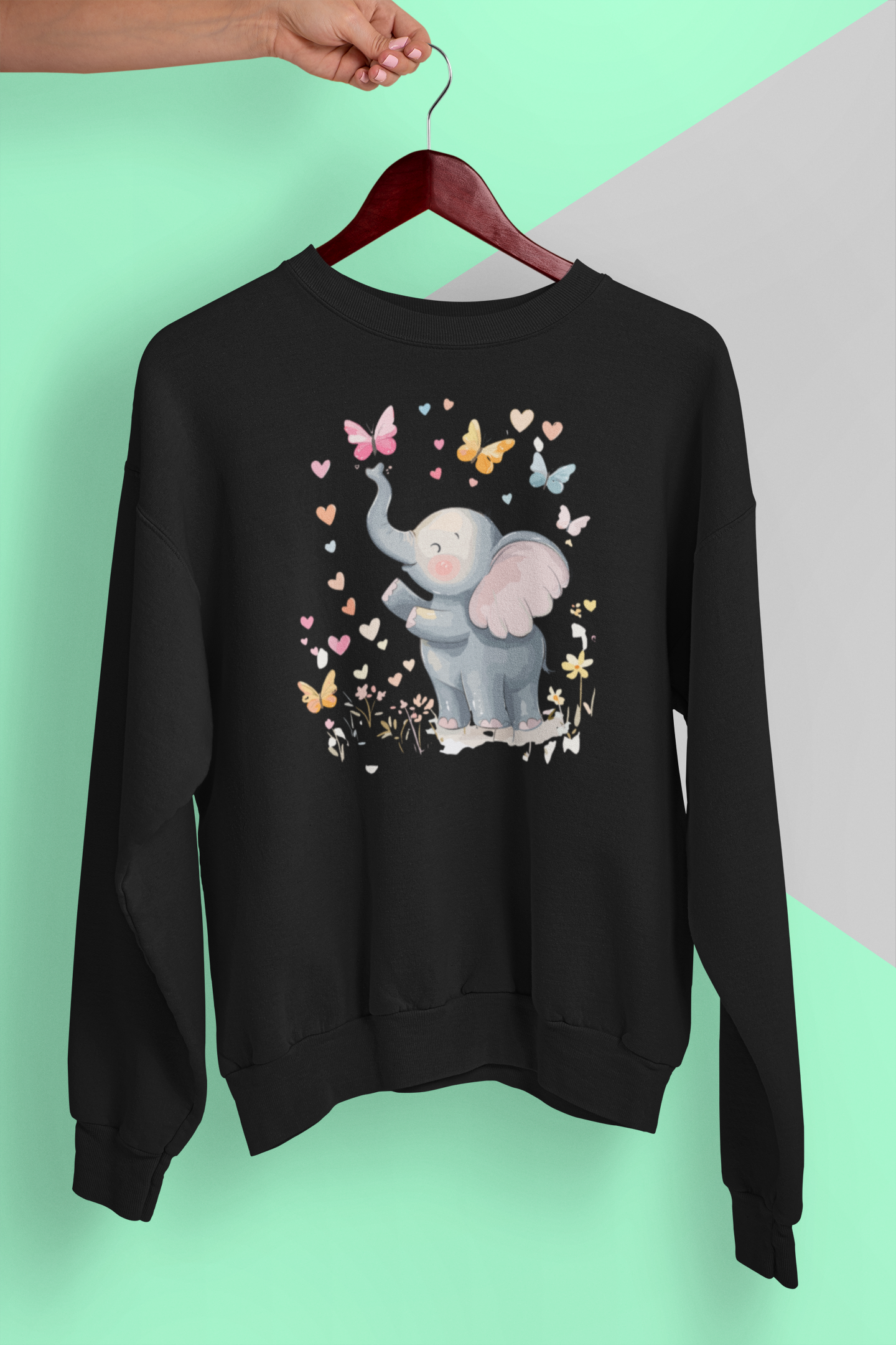 Elephant's Butterfly Bliss( Watercolors)
