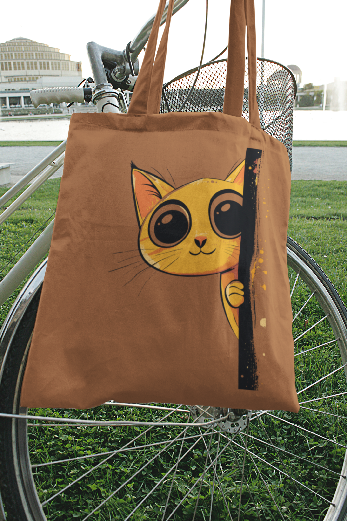 Cat Peeking From Side Bag