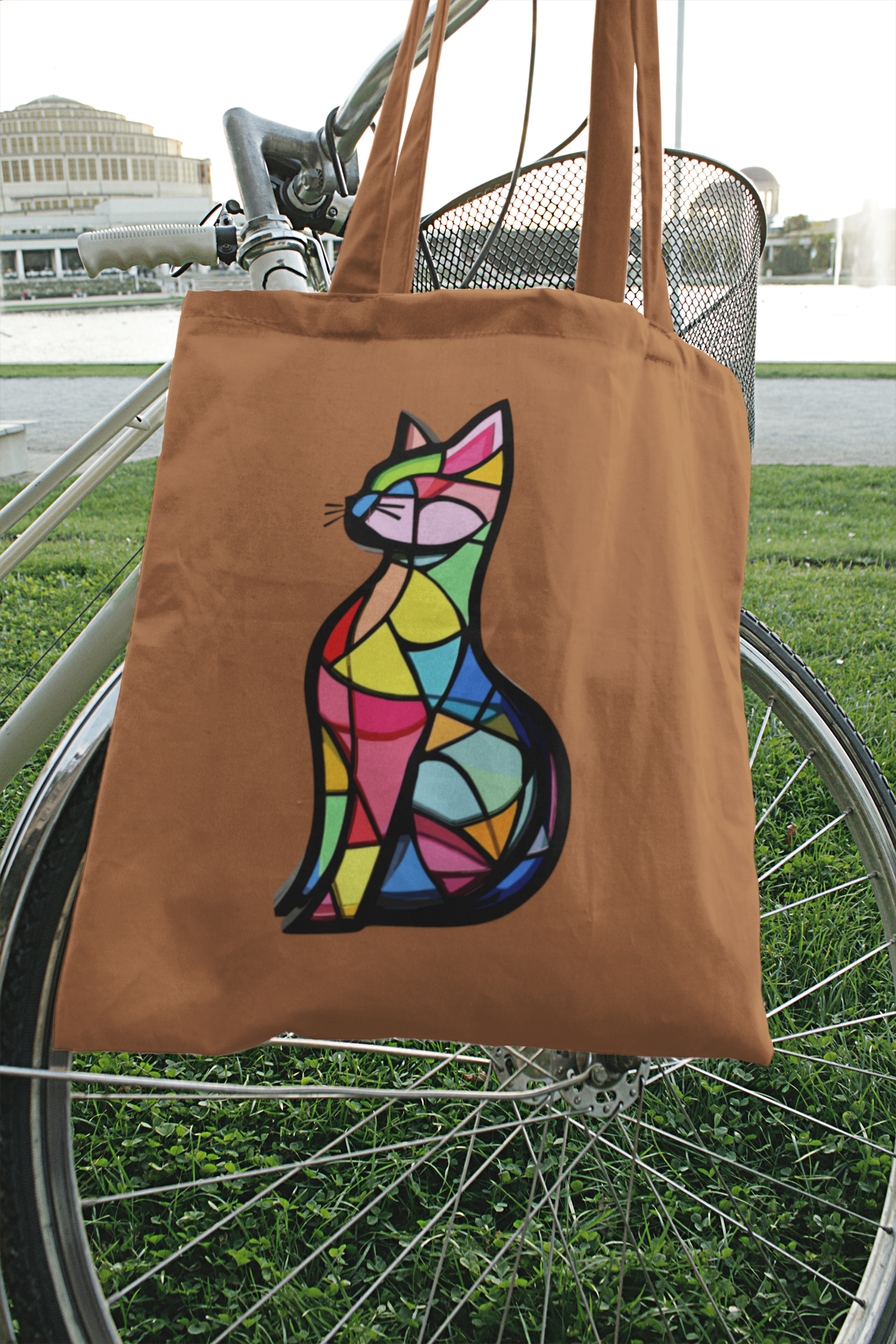 Stained Glass Cat Bag