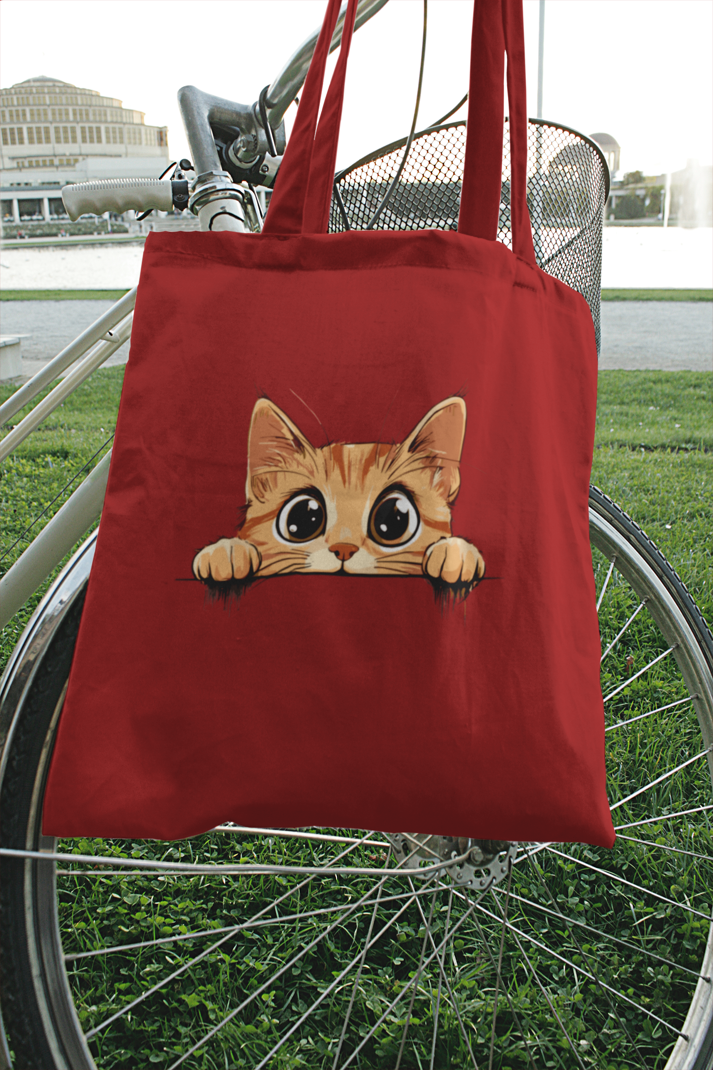 Cat Peeking Bag