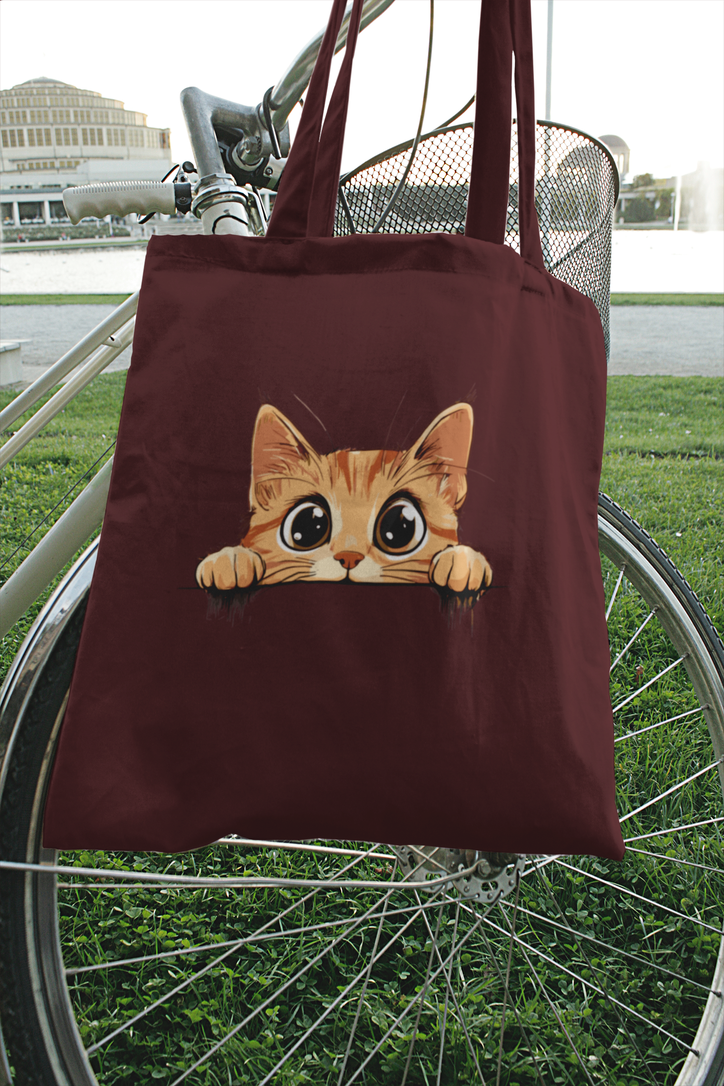 Cat Peeking Bag