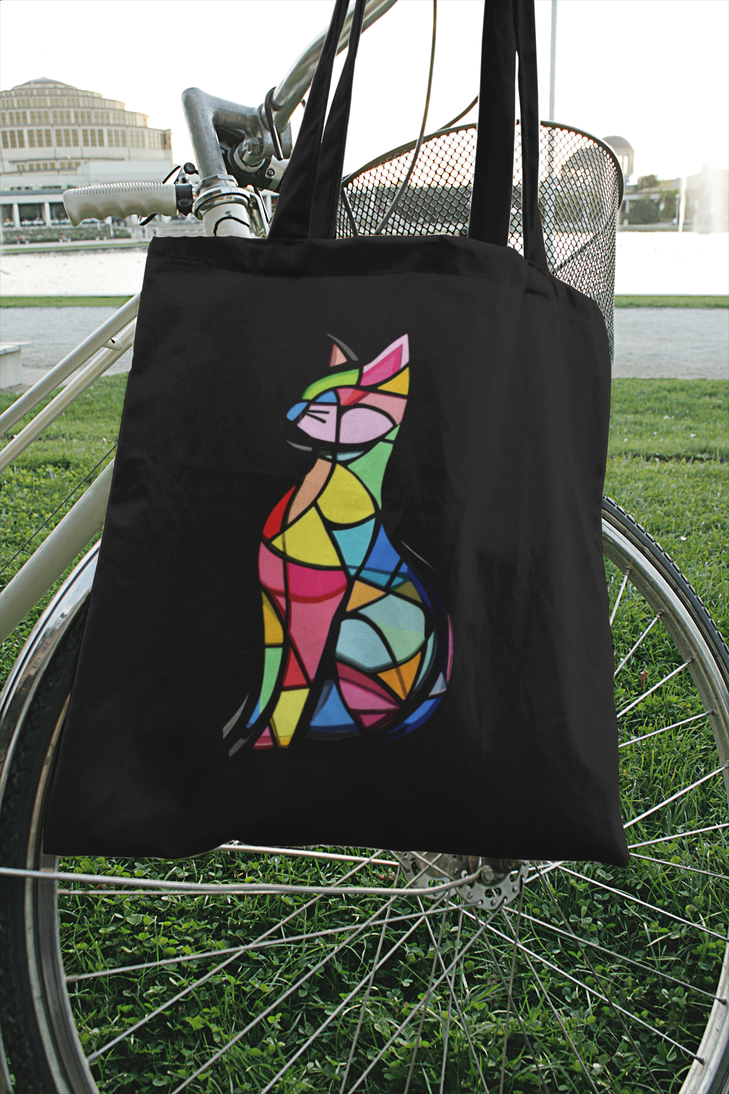 Stained Glass Cat Bag