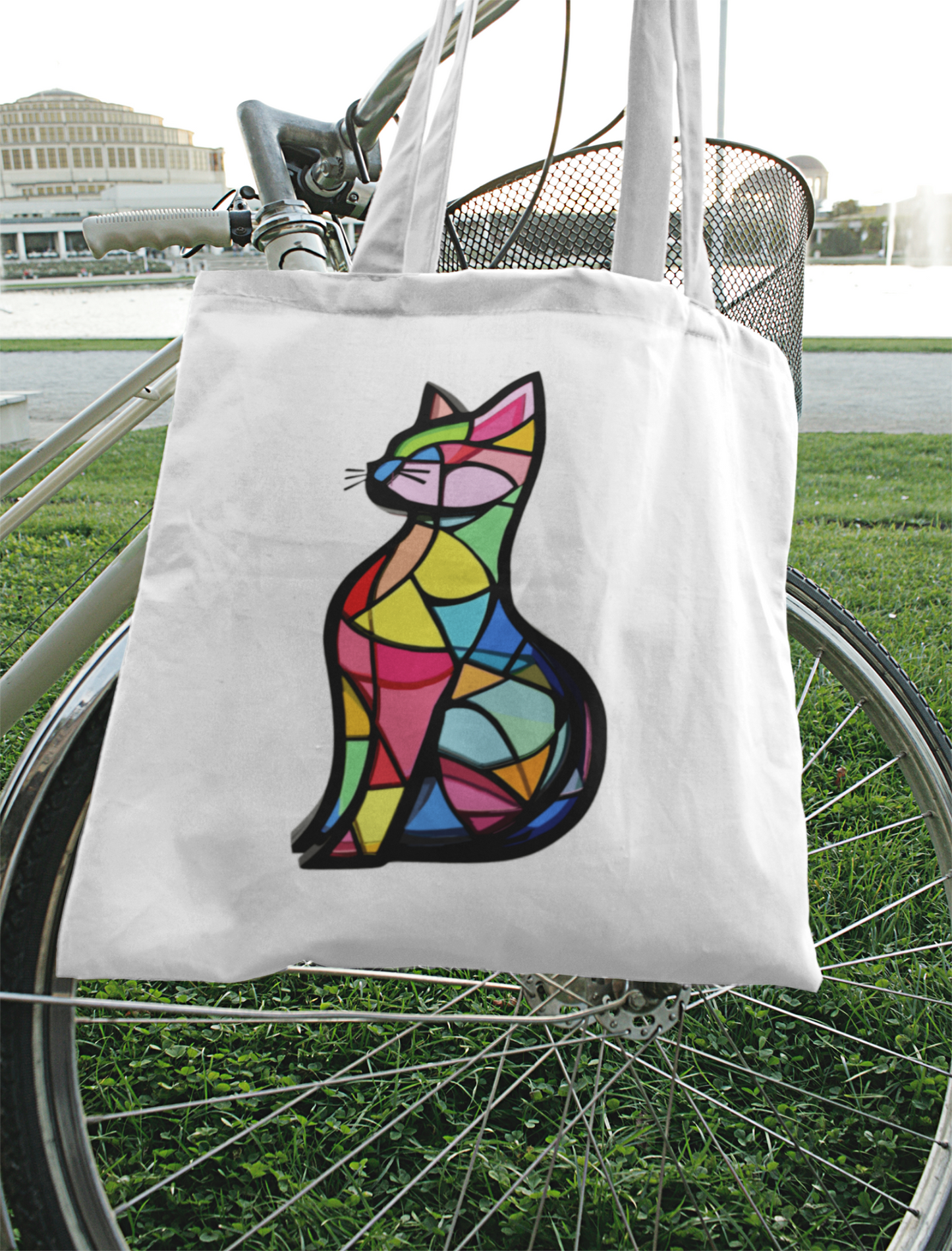 Stained Glass Cat Bag