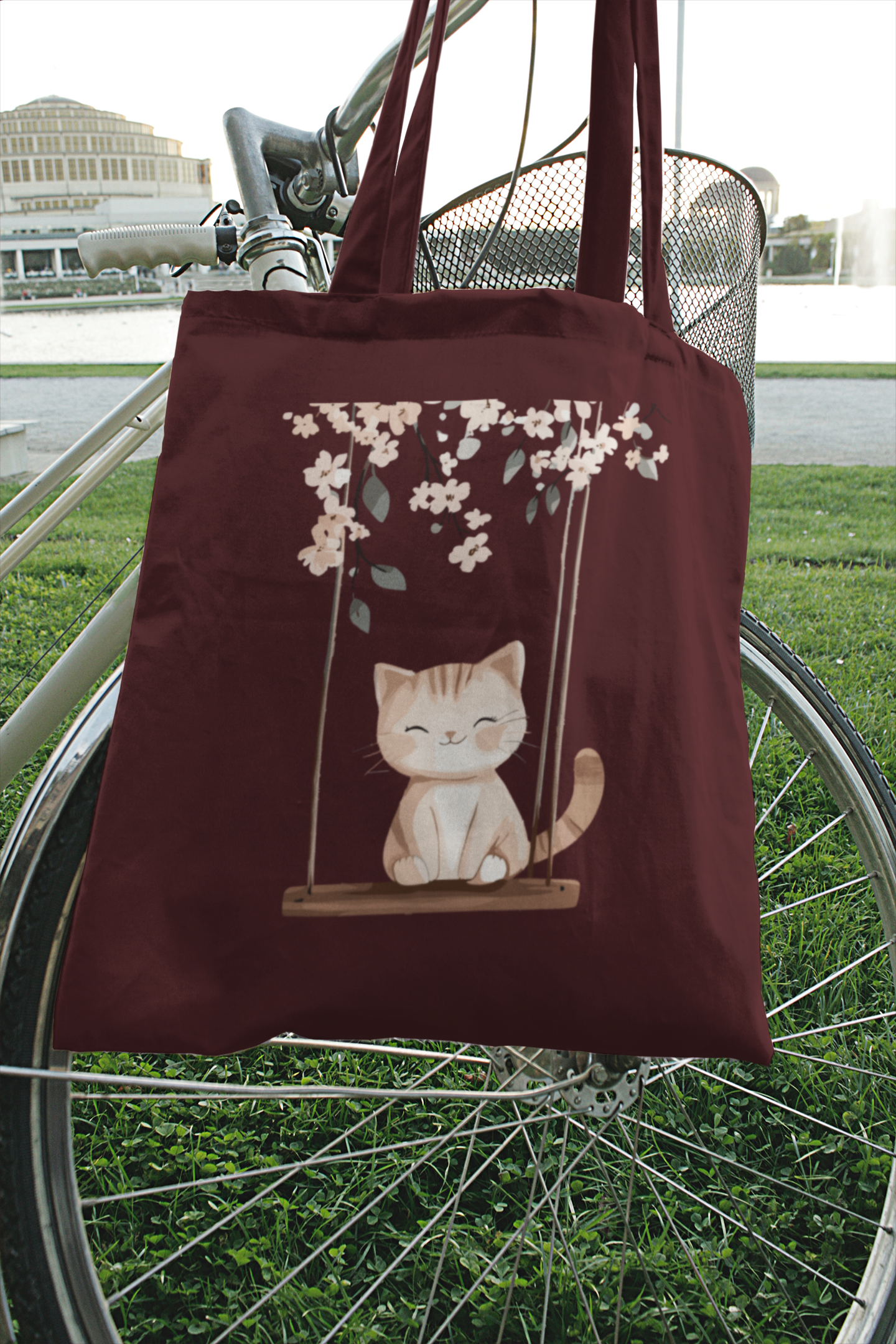 Cat On Swing Bag