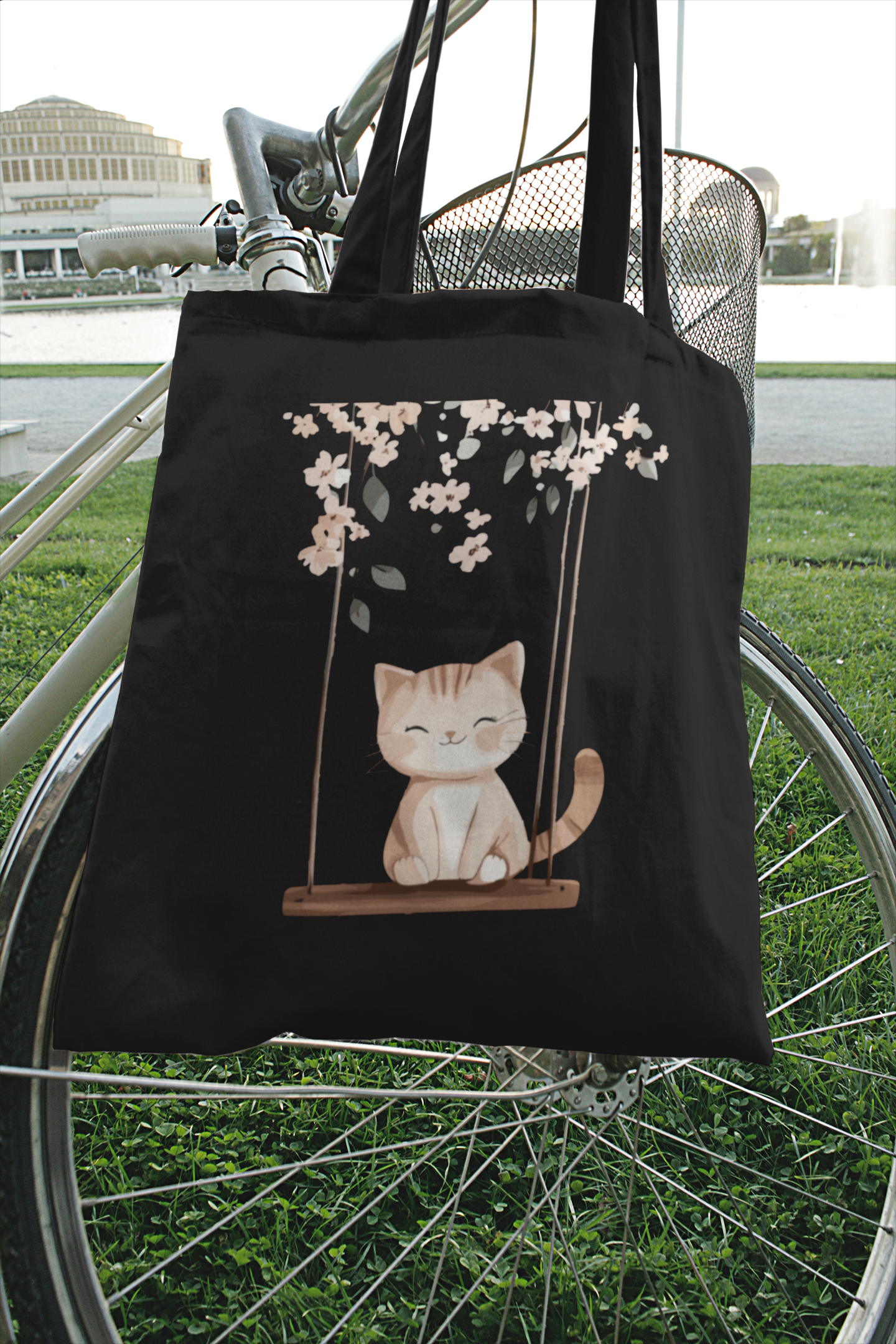 Cat On Swing Bag