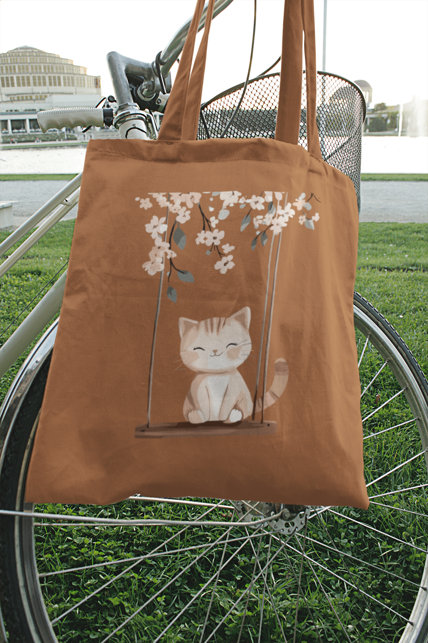 Cat On Swing Bag