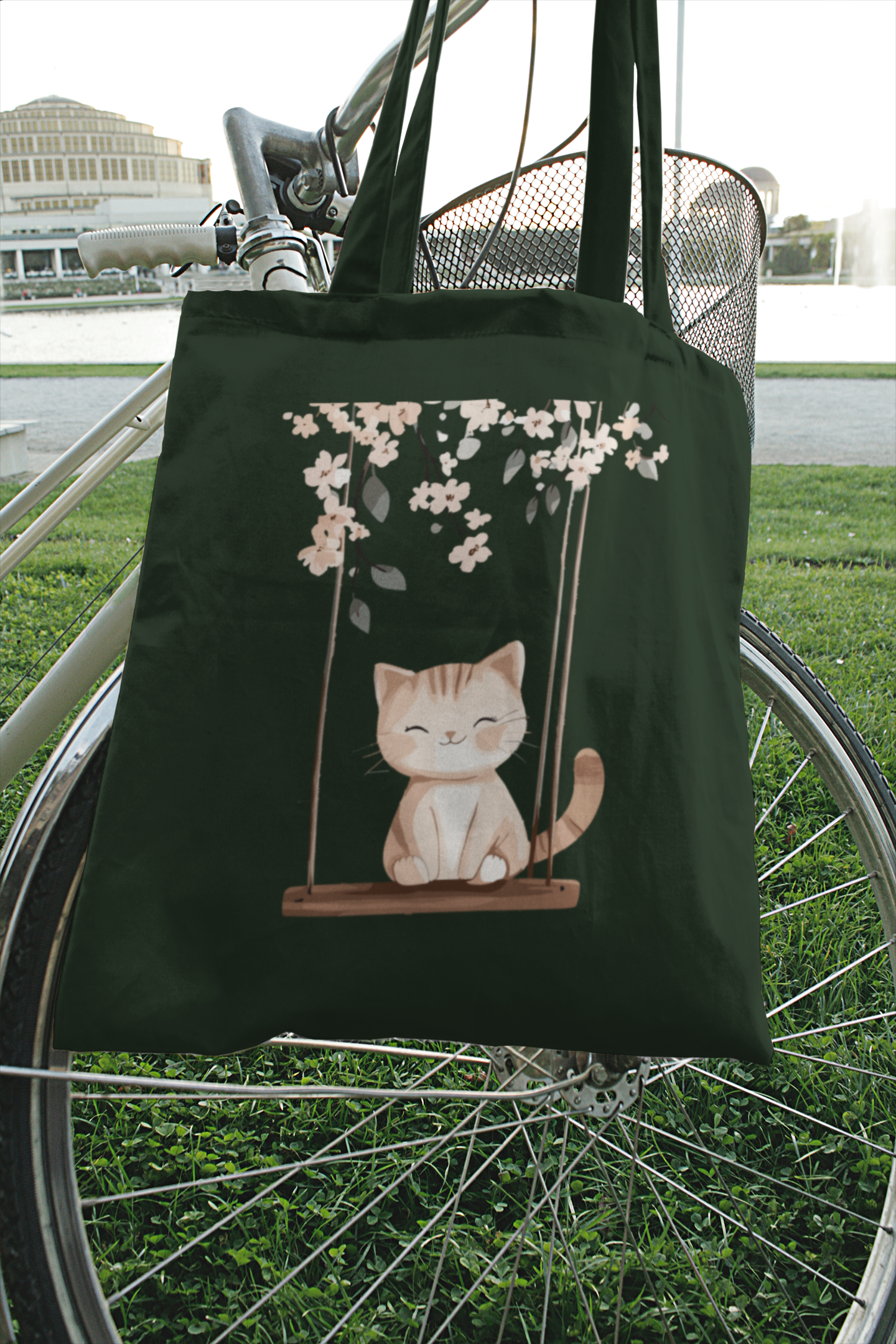 Cat On Swing Bag