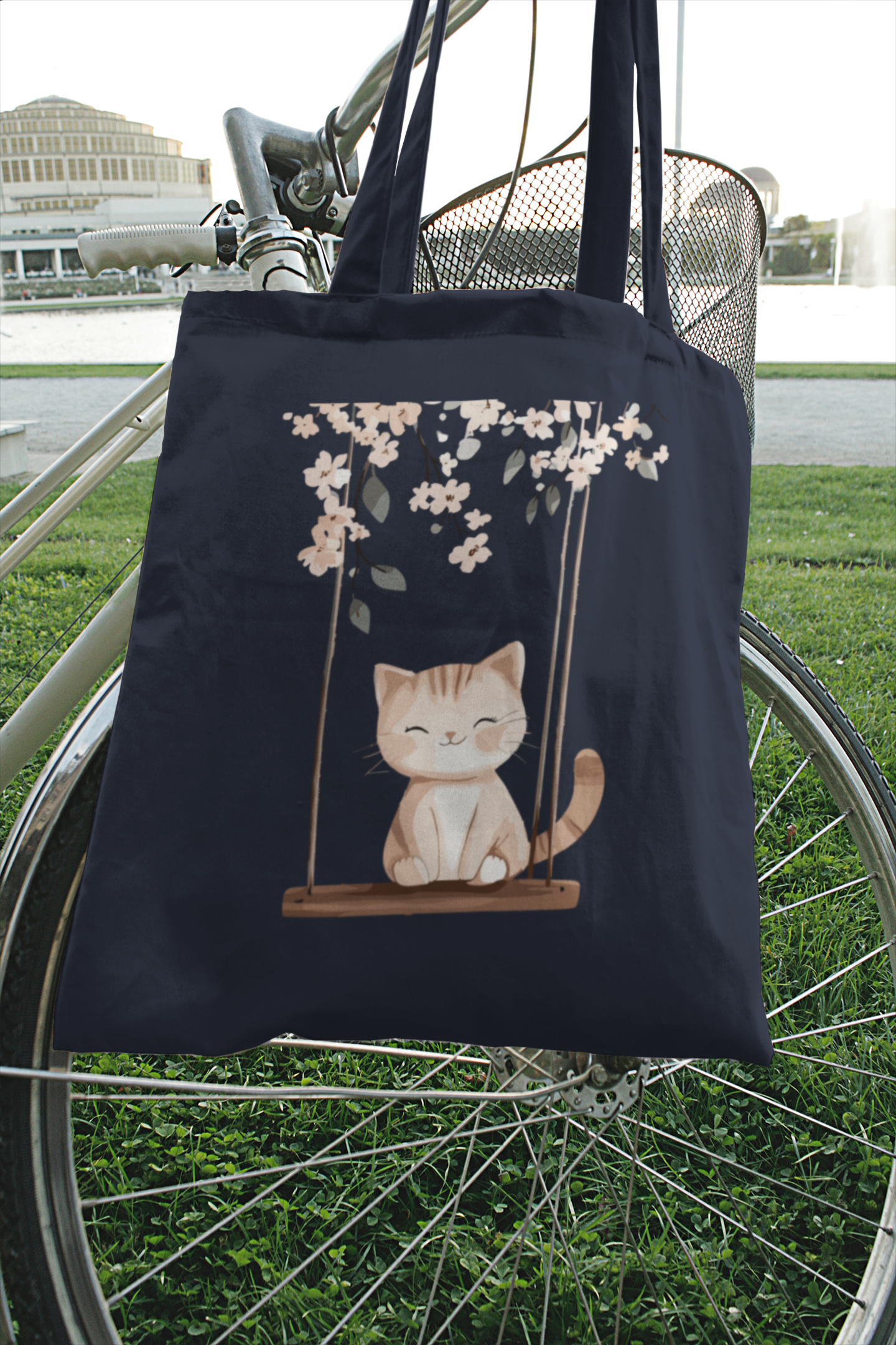 Cat On Swing Bag