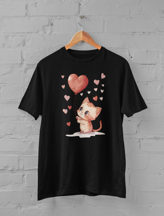 Cat Balloon T Shirt