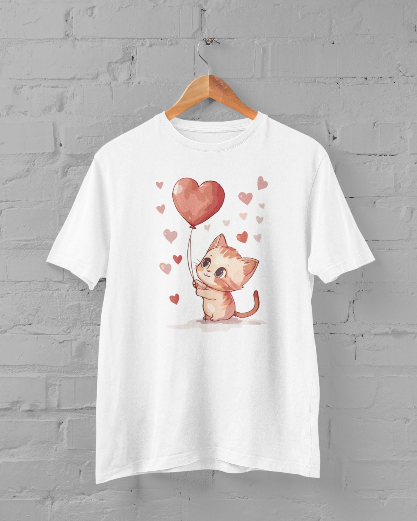 Cat Balloon T Shirt