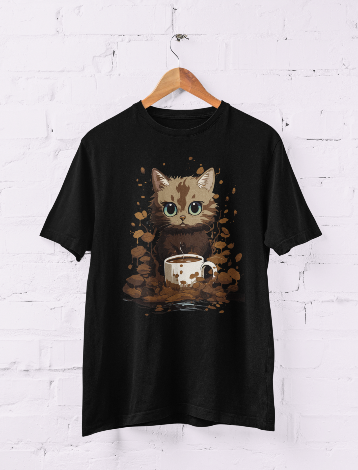 Cat Coffee T Shirt