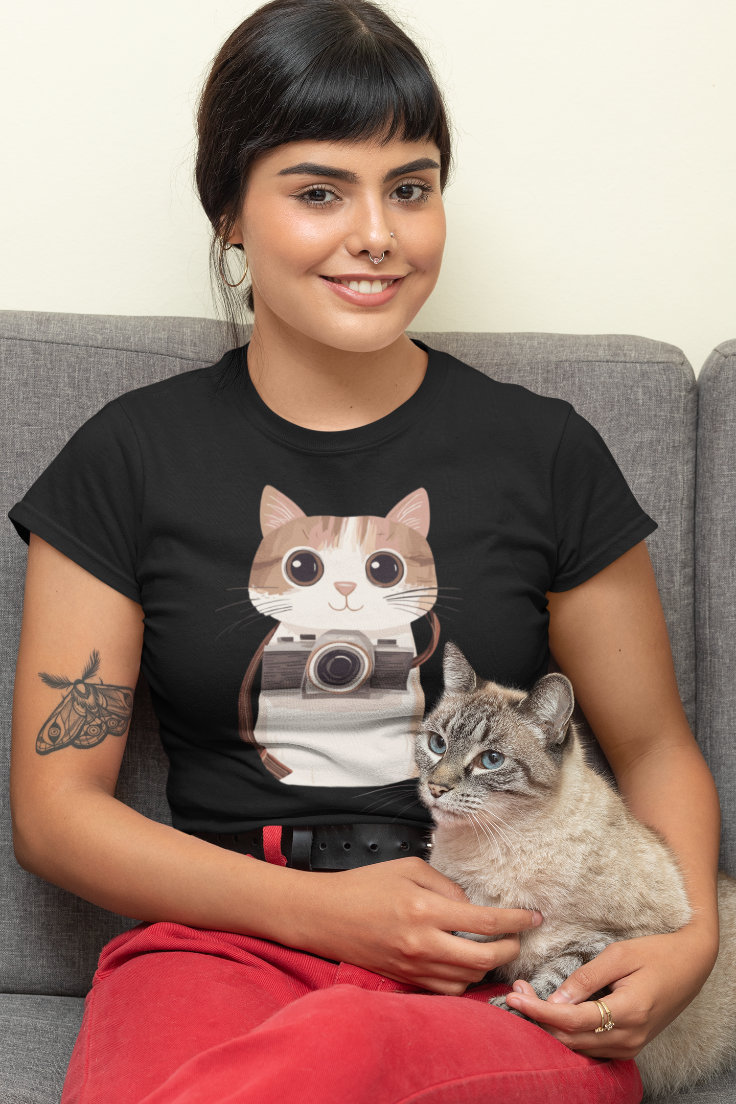 Cat Camera T Shirt